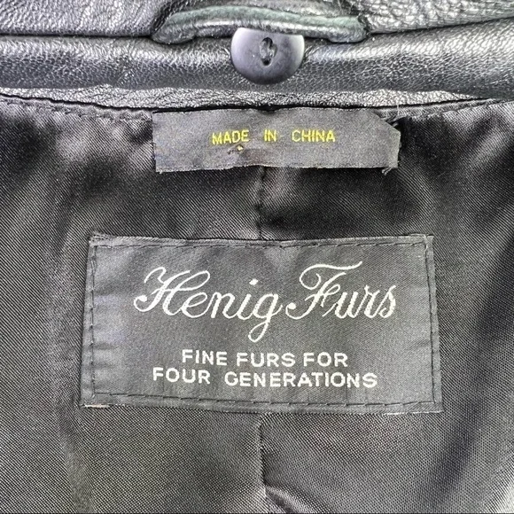 Henig Furs Large Leather Jacket - Picture 7 of 7